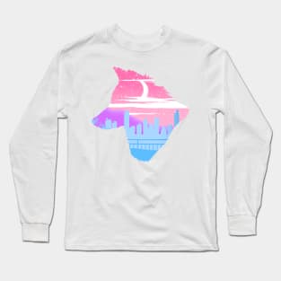 Catgender pride wolf Long Sleeve T-Shirt